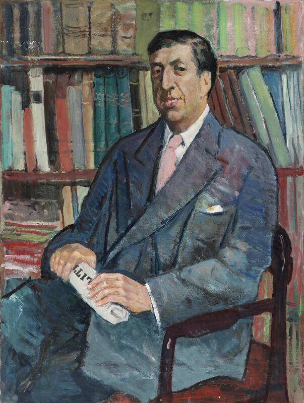 Portrait of former chiefeditor of Politikken