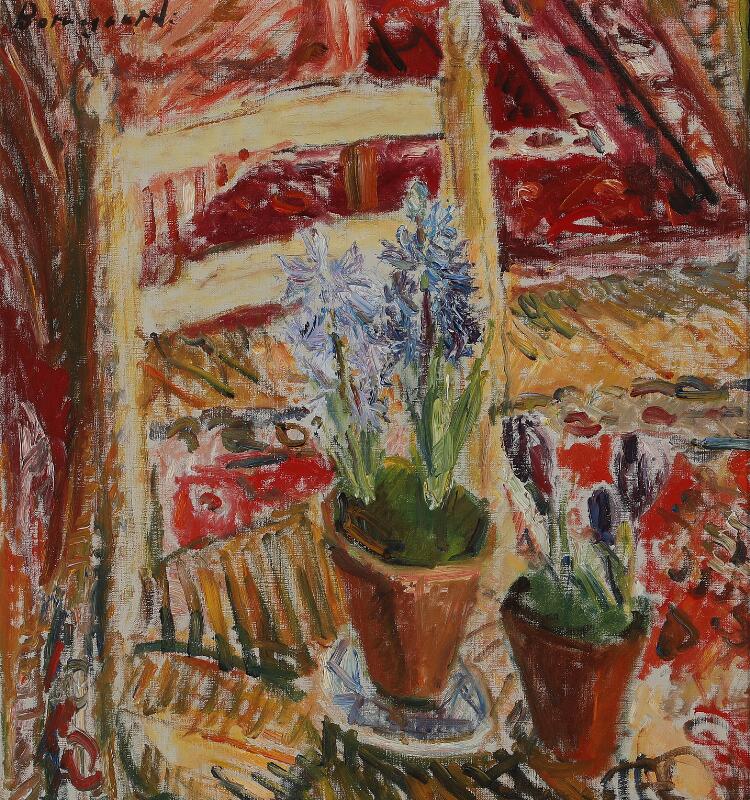 Still life with hyacinths