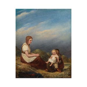 Ary Scheffer (Dordrecht 1795-1858 Argenteuil) La mère heureuse