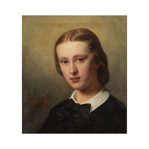 Henry Scheffer (La Haye 1798-1862 Paris) Portrait de la fille de l'artiste