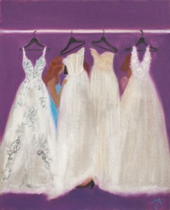 Woman Choosing a Dress