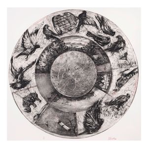 William Kentridge (born 1955); Music Box Tondo;