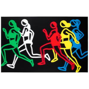 Julian Opie (born 1958); Woman Sprinters 1, from Sprinters;