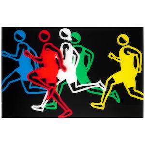 Julian Opie (born 1958); Men Sprinters 2, from Sprinters;