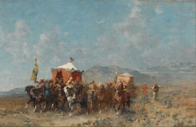 Caravan in the desert