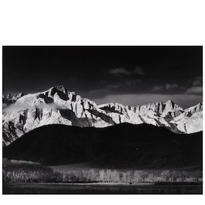 Ansel Adams (1902-1984); Winter Sunrise, Sierra Nevada, From Lone Pine, California;