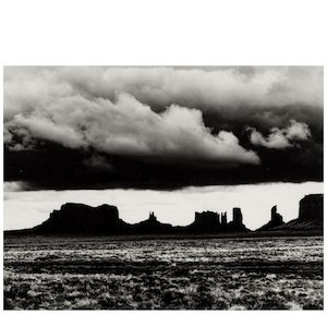 Brett Weston (1911-1993); Untitled (Monument Valley, Storm Clouds);