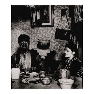 Bill Brandt (1904-1983); Northumbrian Miner at His Evening Meal;