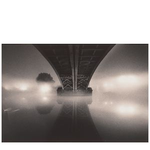 Michael Kenna (born 1953); River Thames, London, England (Homage to Brassai);