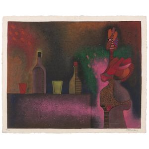 Vladimir Cora (born 1951); Still Life (Bodegon); Untitled (Still Life with Woman); (2)