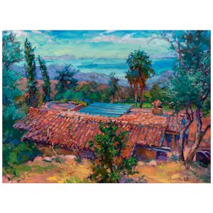 John Comer (born 1948) Terra Santa 22 x 30 in. (Painted in 1988.)