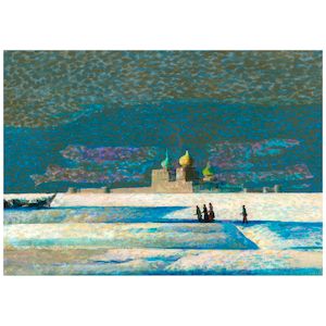 Millard Sheets (1907-1989) Russia 18 x 25 1/4 in. (Executed in 1962.)