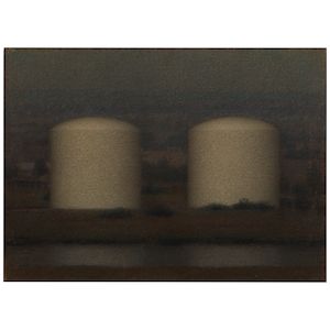 Robert Kogge (born 1953) Two Fuel Tanks 16 x 22 in. (Painted in 1994.)