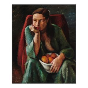 Otis Oldfield (1890-1969) White Bowl 43 x 35 in.