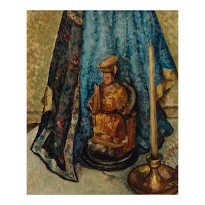 Mischa Askenazy (1888-1961) Still Life with Candle 24 x 20 in.