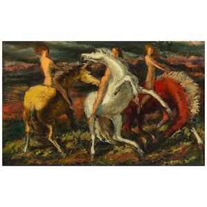 Phil Paradise (1905-1997) Frolic 10 x 16 in.