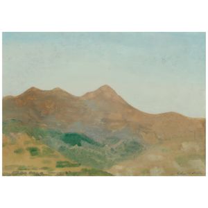 Arthur Bowen Davies (1862-1928) Landscape sight 9 3/4 x 13 3/4 in.