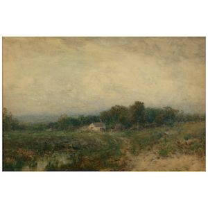 Alexander Helwig Wyant (1836-1892) Changing Weather 14 3/4 x 21 1/2 in.