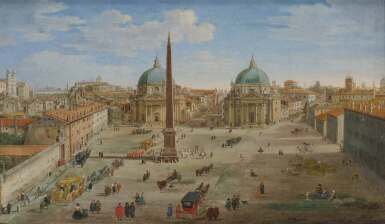 Rome, A view of the Piazza del Popolo 