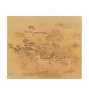 TAKEUCHI SEIHŌ (1864-1942) Nijūbashi in the Imperial Palace (3)