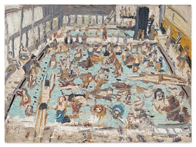 Leon Kossoff, Children’s Swimming Pool, 11 o’clock Saturday Morning, August