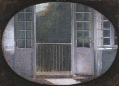 Vilhelm Hammershøi, The Balcony, Spurveskjul