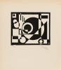 [Geometric Compositions]. Group of 4 linocut proofs. 1920-1925.