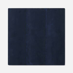 Black over Ultramarine Blue