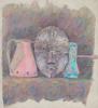 Clay Jug and African Mask.