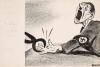 Hitler's hand pinched with pliers.