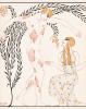 Nijinski dancing the ballet The Afternoon of a Faun (L'Après-midi d'un faune). 1917.