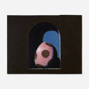 Arched Niche, Pink Ball - Dots