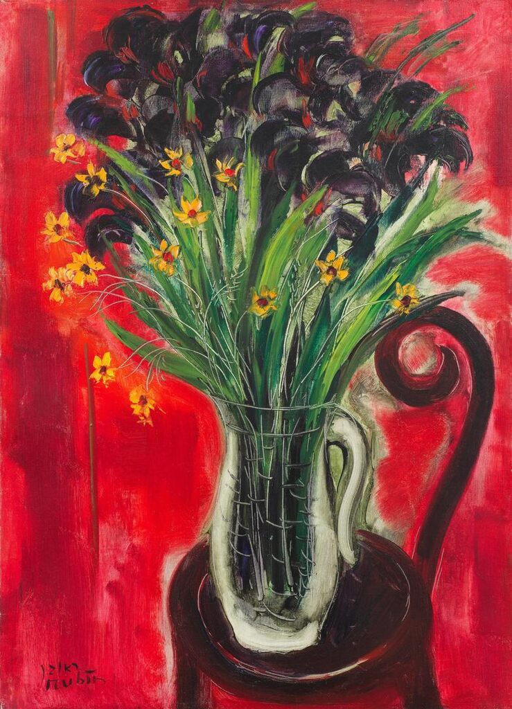 Black irises
