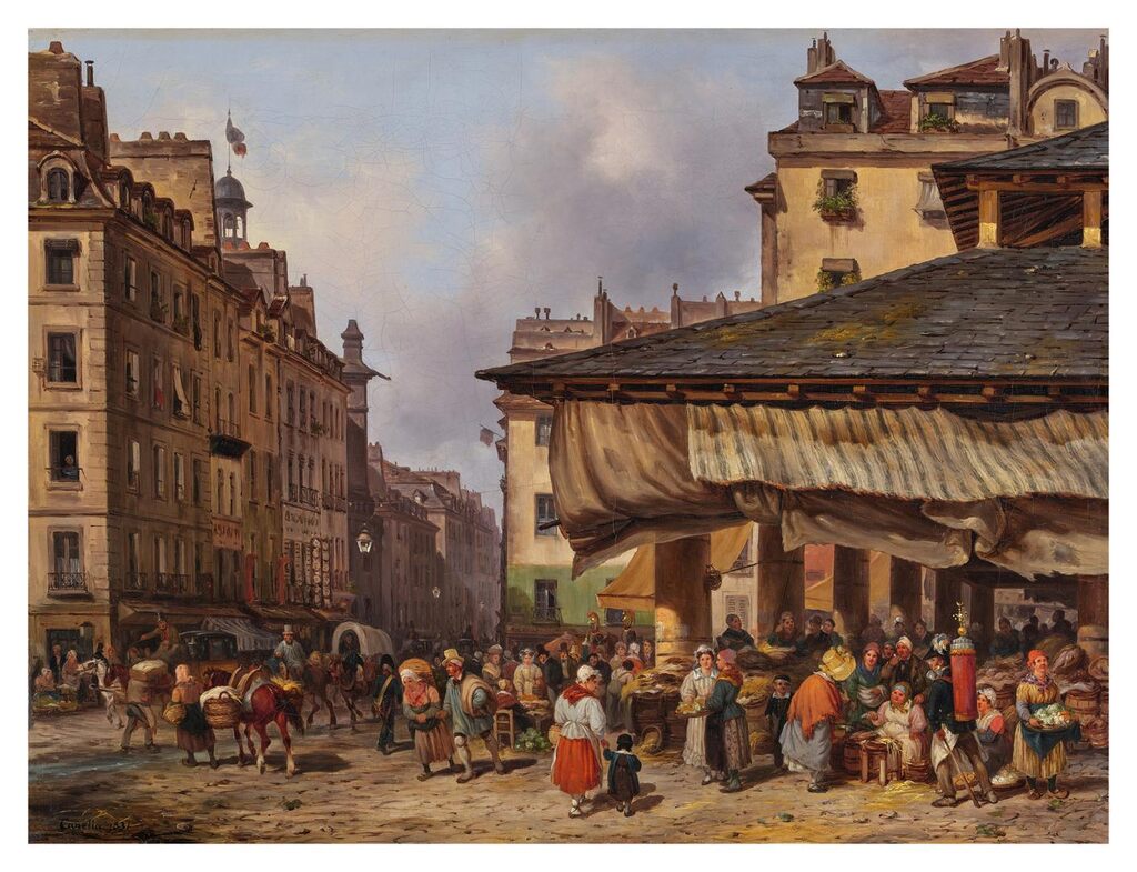 Paris, A View of Les Halles