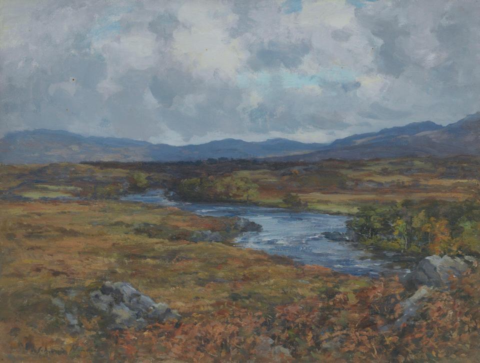 Autumnal river scene