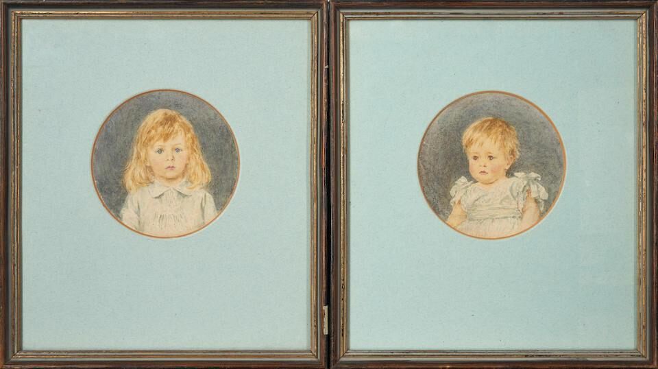 A Pair of Portraits of Children