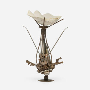 Metal Fish with Scallop Shell