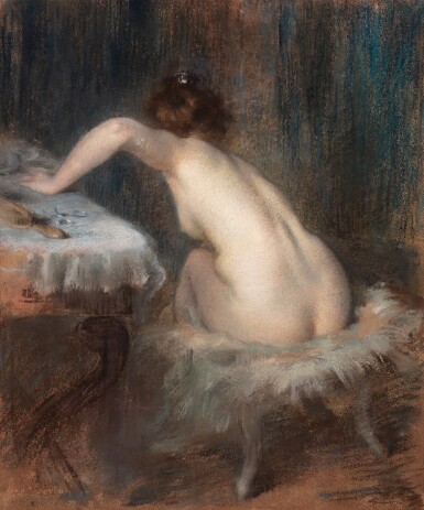 Femme à sa toilette