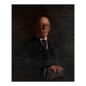 Joseph DeCamp (1858-1923) Portrait of Francis Inman Amory 36 x 30 1/4 in. (91.4 x 76.8 cm.) (Painted in 1904.)