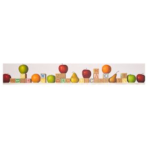 Robert C. Jackson (born 1964) Fruit Playground 8 x 48 in. (20.3 x 121.9 cm.) (Painted in 1997.)
