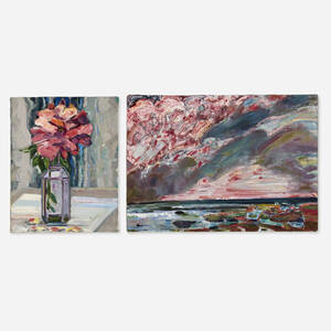 First Flower; Pink Clouds (two works)