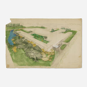 Architectural color rendering of the Medical Group Building, San Bernardino