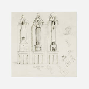Republic Bank Building and Texas Theatre, San Antonio facade studies