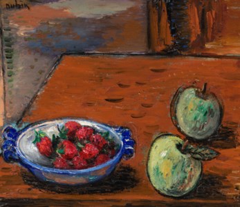 Still Life with Apples and Strawberries