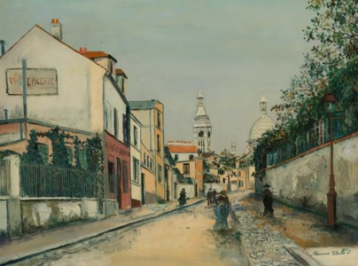 Maurice Utrillo, Rue de l'Abreuvoir à Montmartre