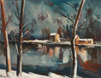 Maurice de Vlaminck, Rivière sous la neige