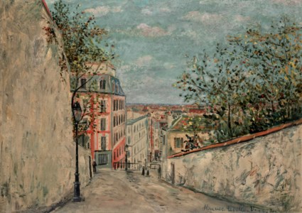 Maurice Utrillo, Rue du Mont Cenis à Montmartre