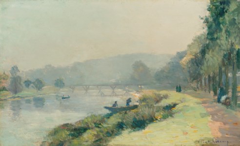 Albert Lebourg, La Seine à Bougival, matinée d'été
