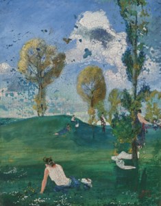 August Macke, Landschaft mit antiken Figuren