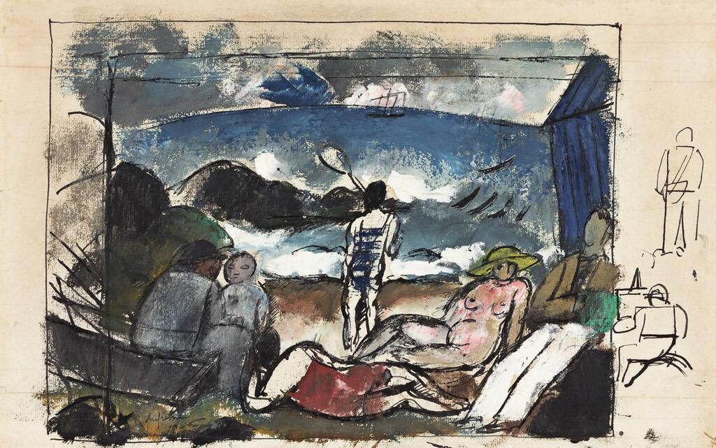 Baigneuse sur la Plage